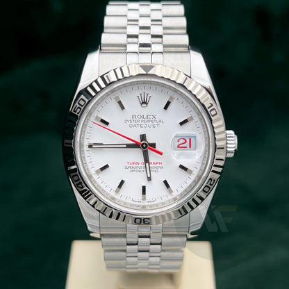 Rolex Datejust 116264 Turn O Graph Bianco Super Jubilee