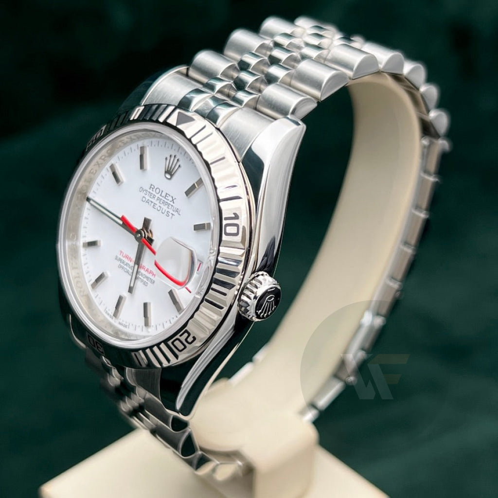 Rolex Datejust 116264 Turn O Graph Bianco Super Jubilee