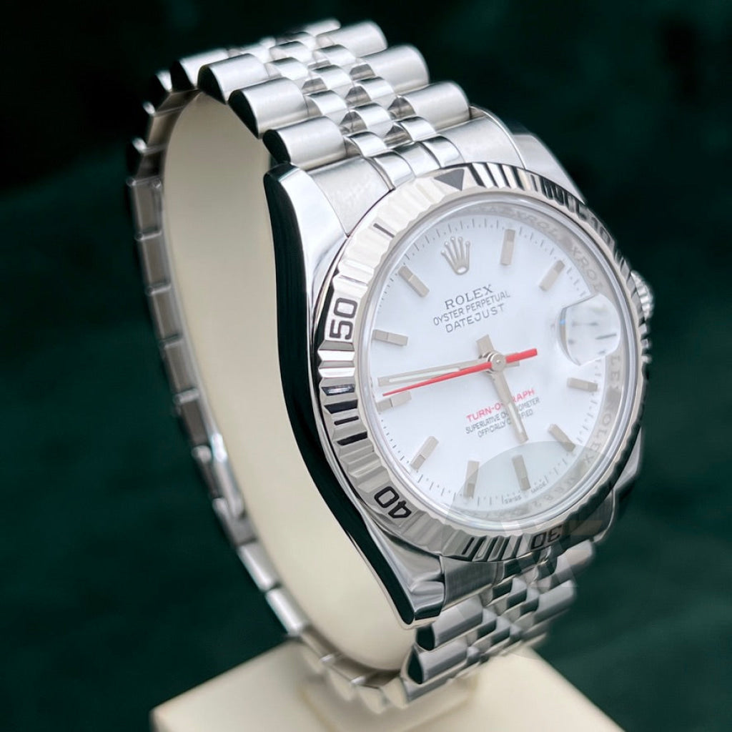 Rolex Datejust 116264 Turn O Graph Bianco Super Jubilee