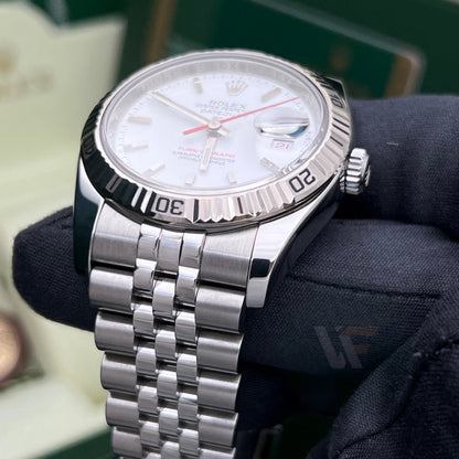 Rolex Datejust 116264 Turn O Graph Bianco Super Jubilee