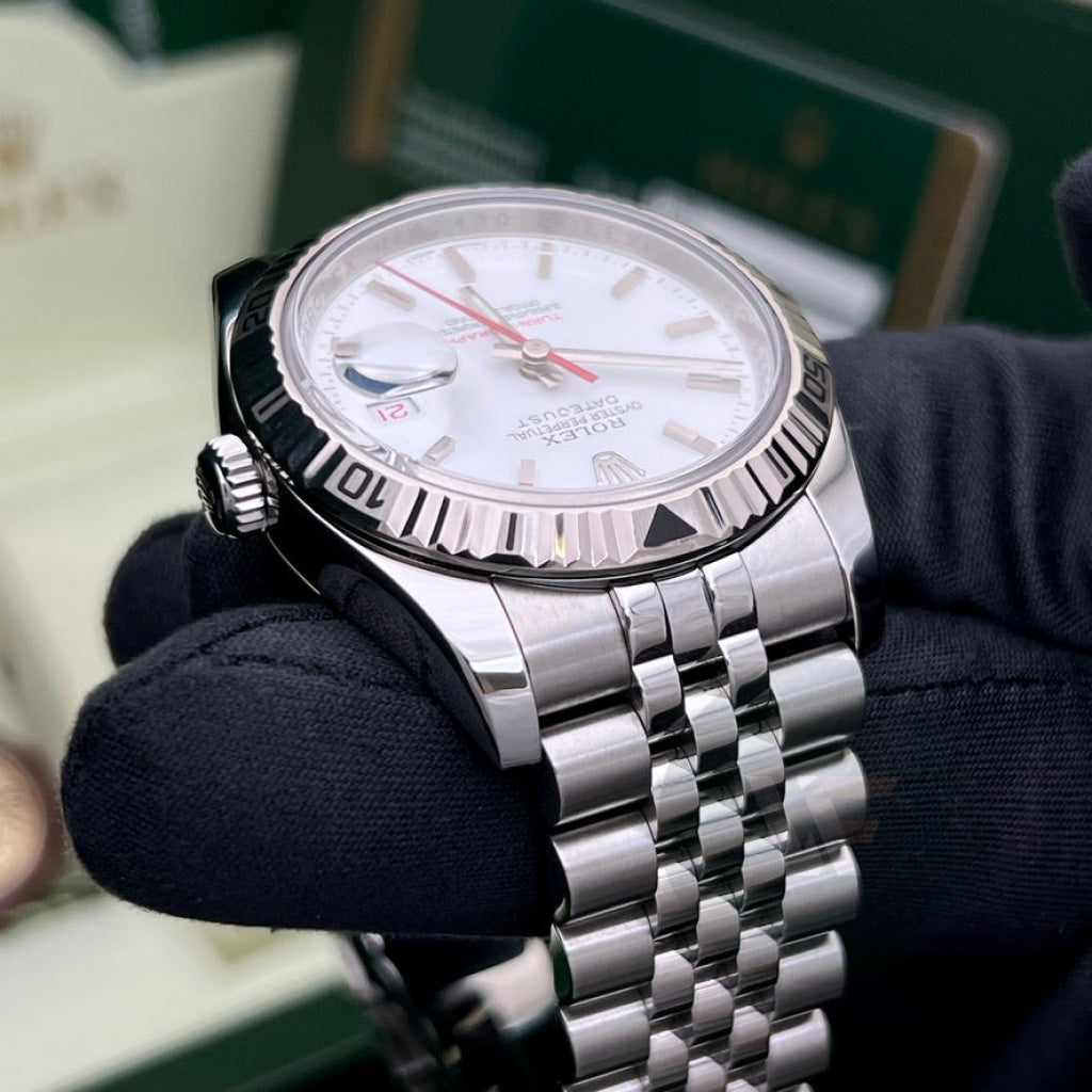 Rolex Datejust 116264 Turn O Graph Bianco Super Jubilee