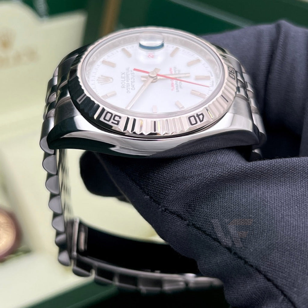 Rolex Datejust 116264 Turn O Graph Bianco Super Jubilee