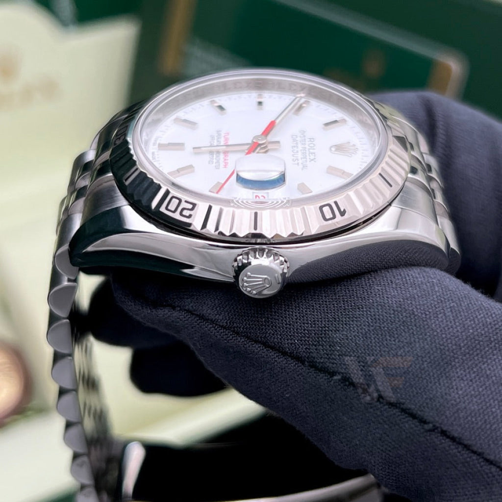 Rolex Datejust 116264 Turn O Graph Bianco Super Jubilee