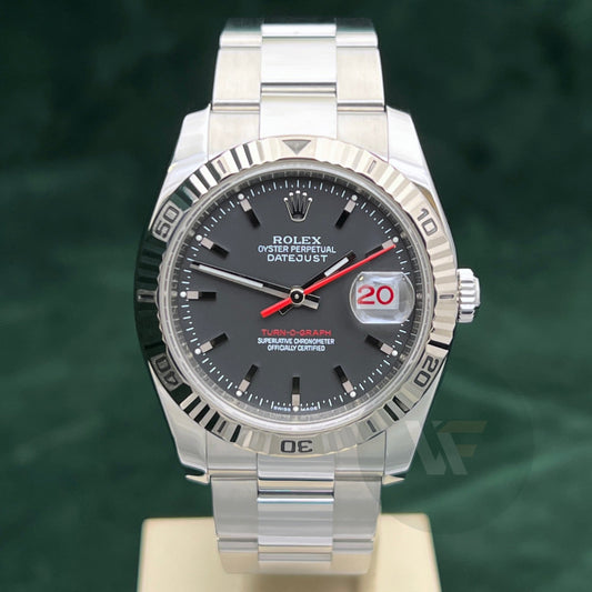 Rolex Datejust 116264 Turn O Graph Nero Oyster