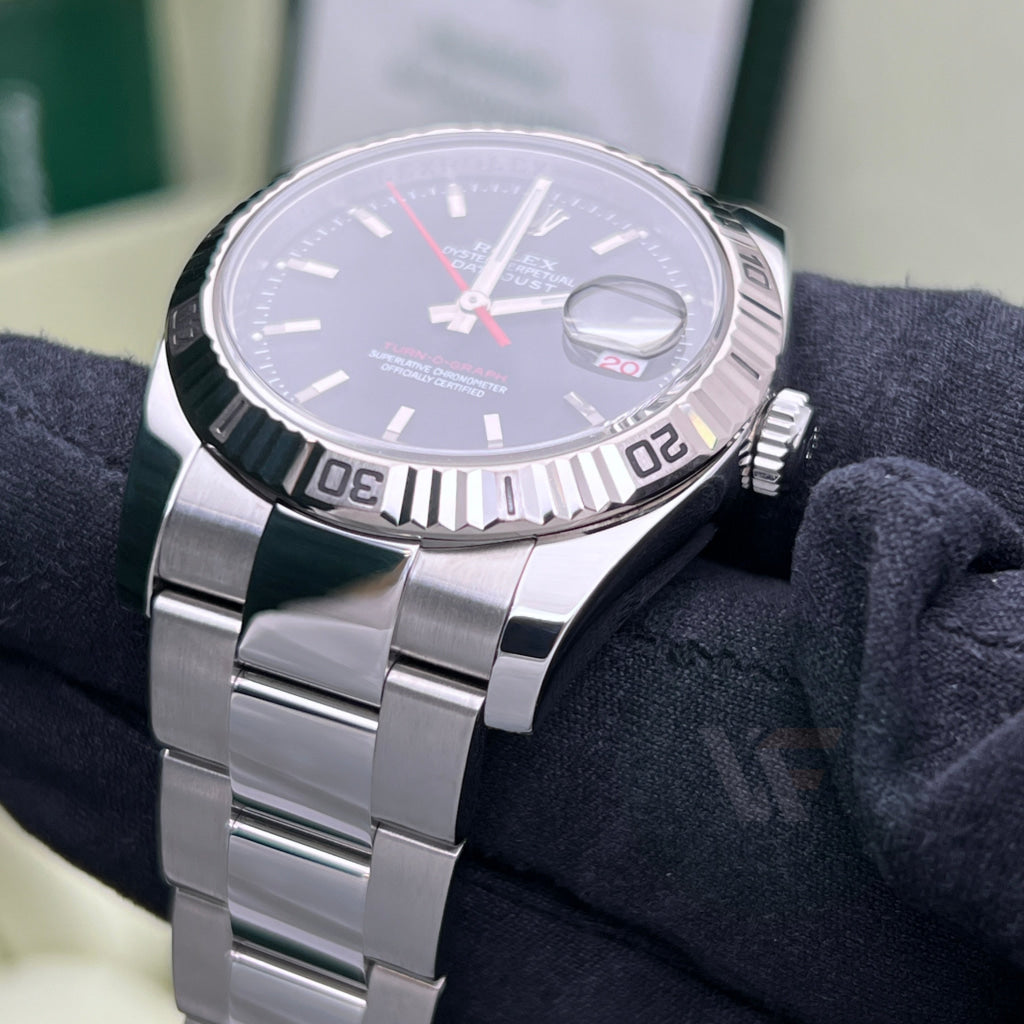 Rolex Datejust 116264 Turn O Graph Nero Oyster