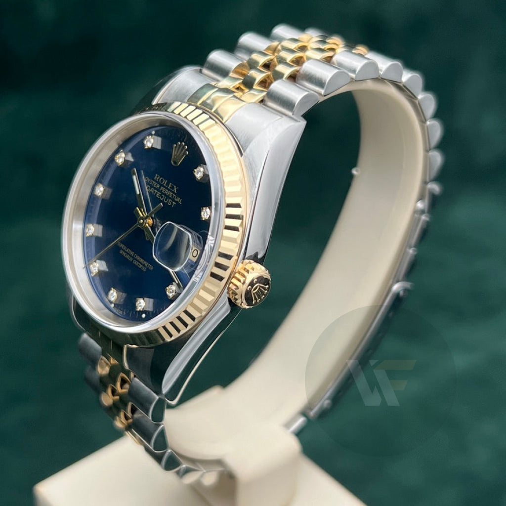 Rolex Datejust 16233 Jubilee Blu Diamanti