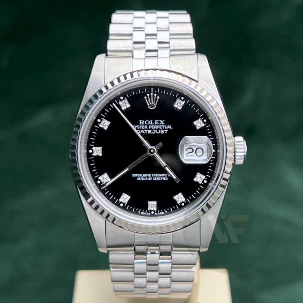 Rolex Datejust 16234 Jubilee Nero Diamanti