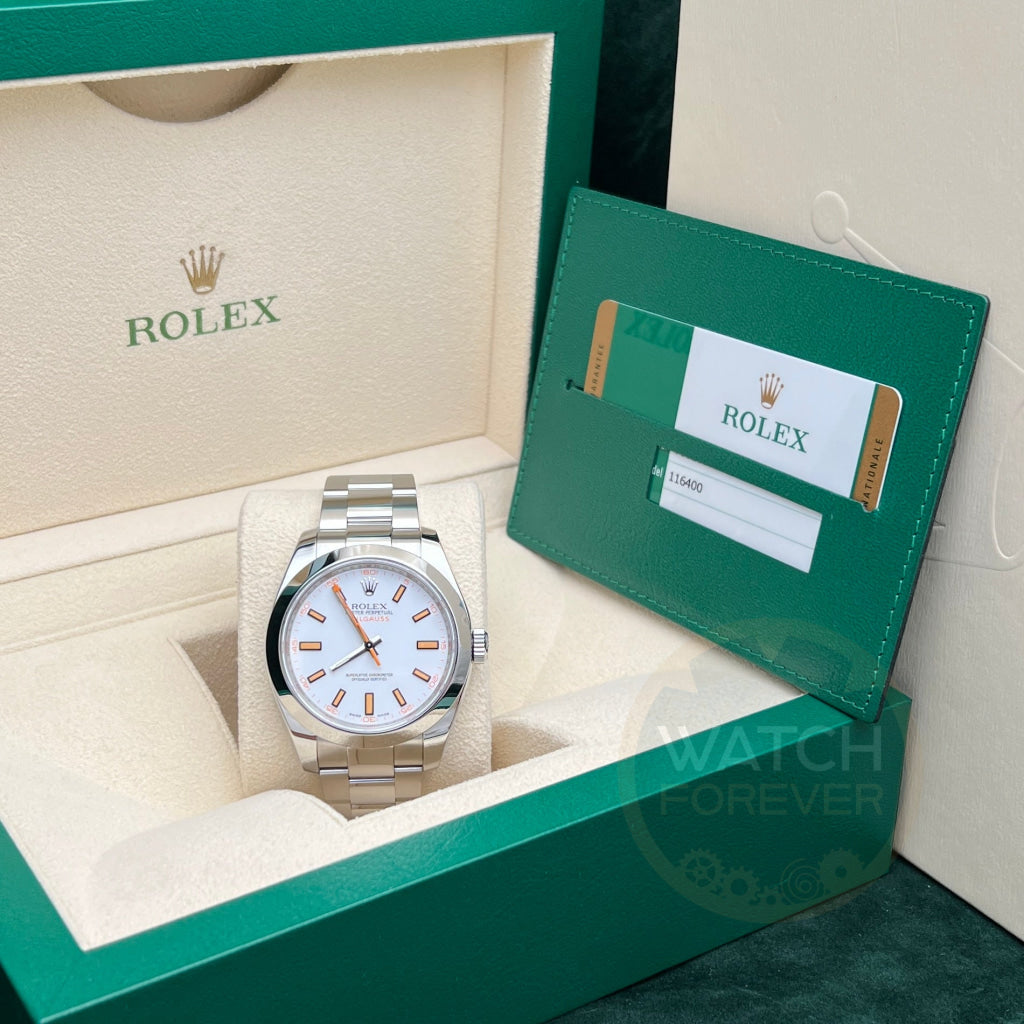 Rolex Milgauss 116400 Bianco Orologio