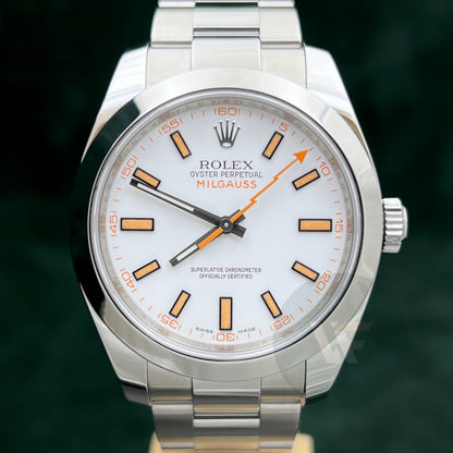 Rolex Milgauss 116400 Bianco Orologio