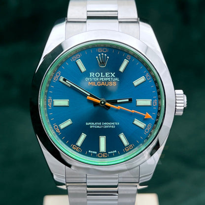 Rolex Milgauss 116400Gv Blu Z 2022